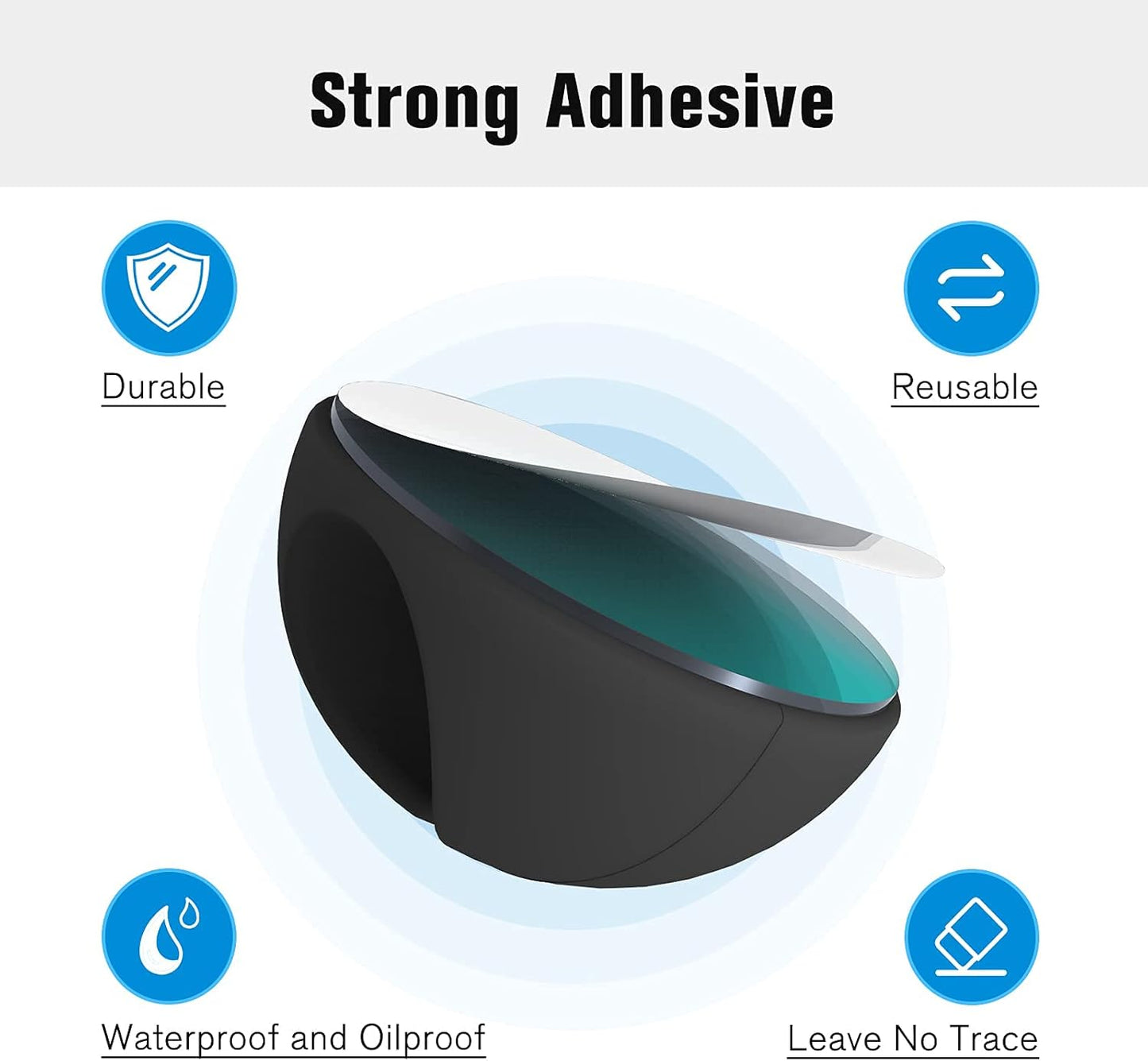 12 Pack Cable Clips, Znben Cord Organizer Holder Adhesive Cable Management Charger Wire Holder Clips for Desk, Home, Office, Car, Cubicle, Nightstand Black