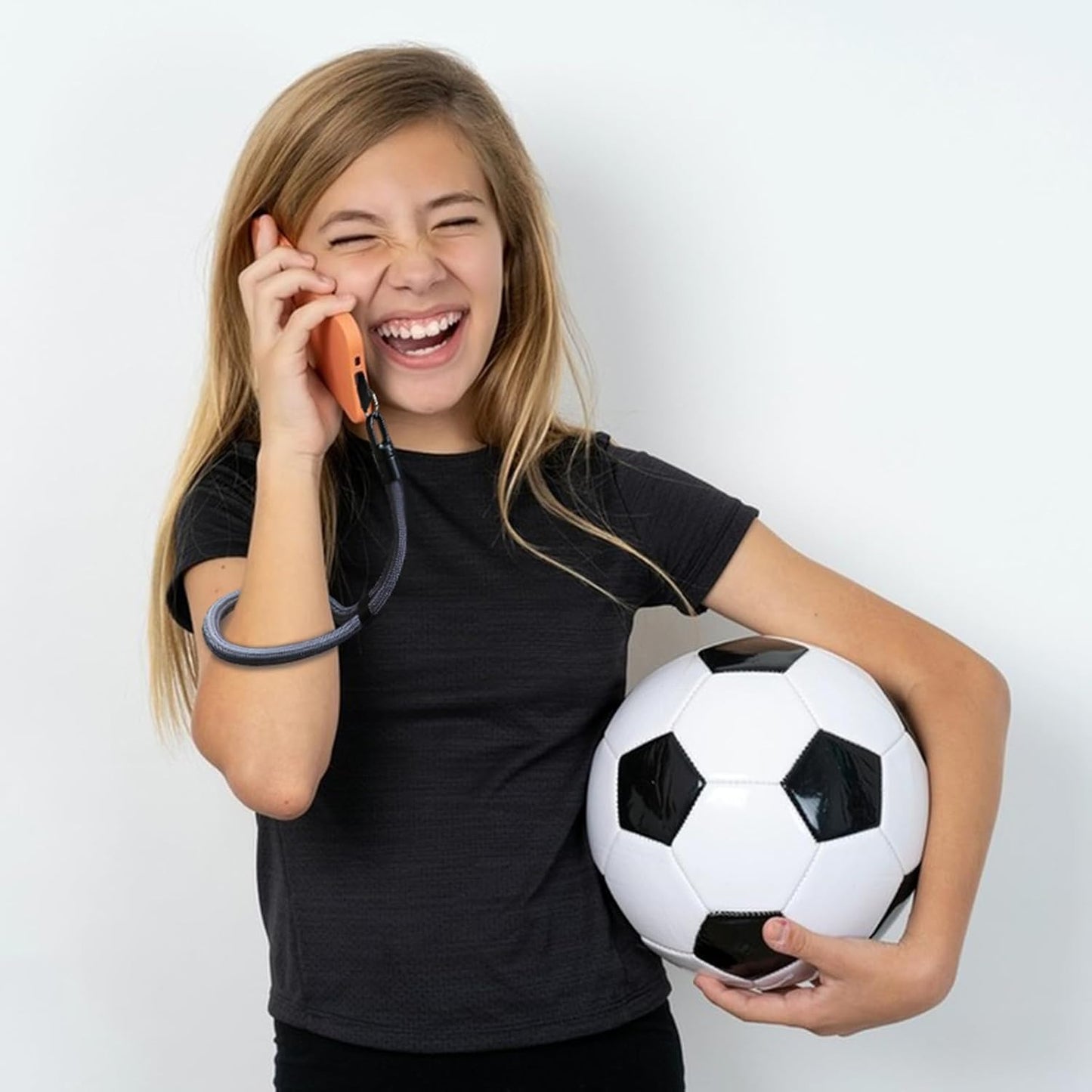 2 Pack Phone Lanyard,2×Hand Wrist Strap,4×Tether Tabs,Universal Cell Phone Multifuctional Patch Polyester Lanyards,Cell Phone Hand Strap for Women and Men(balck+grey)