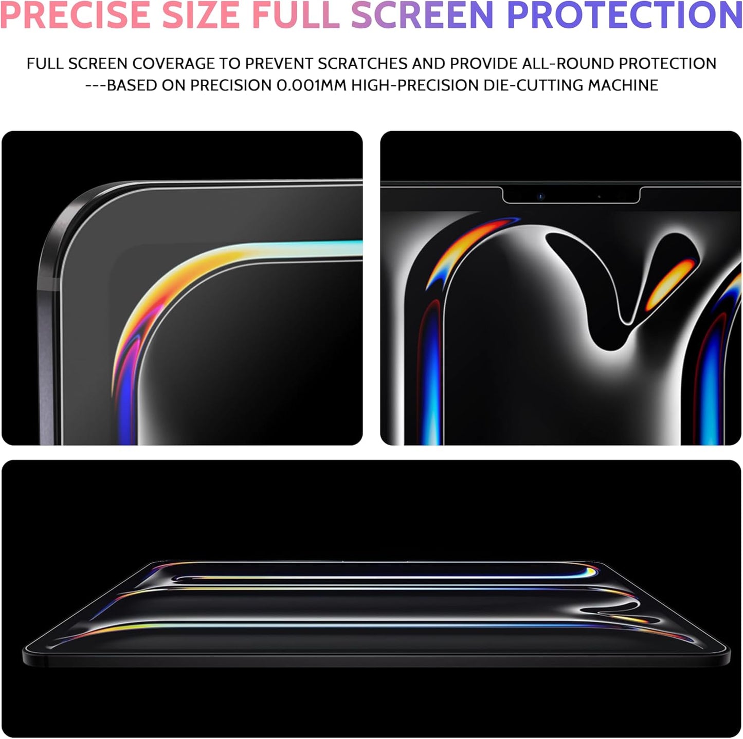 2 Pack Like Paper Screen Protector for iPad Pro 11 Inch 5th (2024, M4), Matte Anti Glare PET Film/Blue Light Filter Eye Protection Cover/Drawing & Writing Feel Like on Paper
