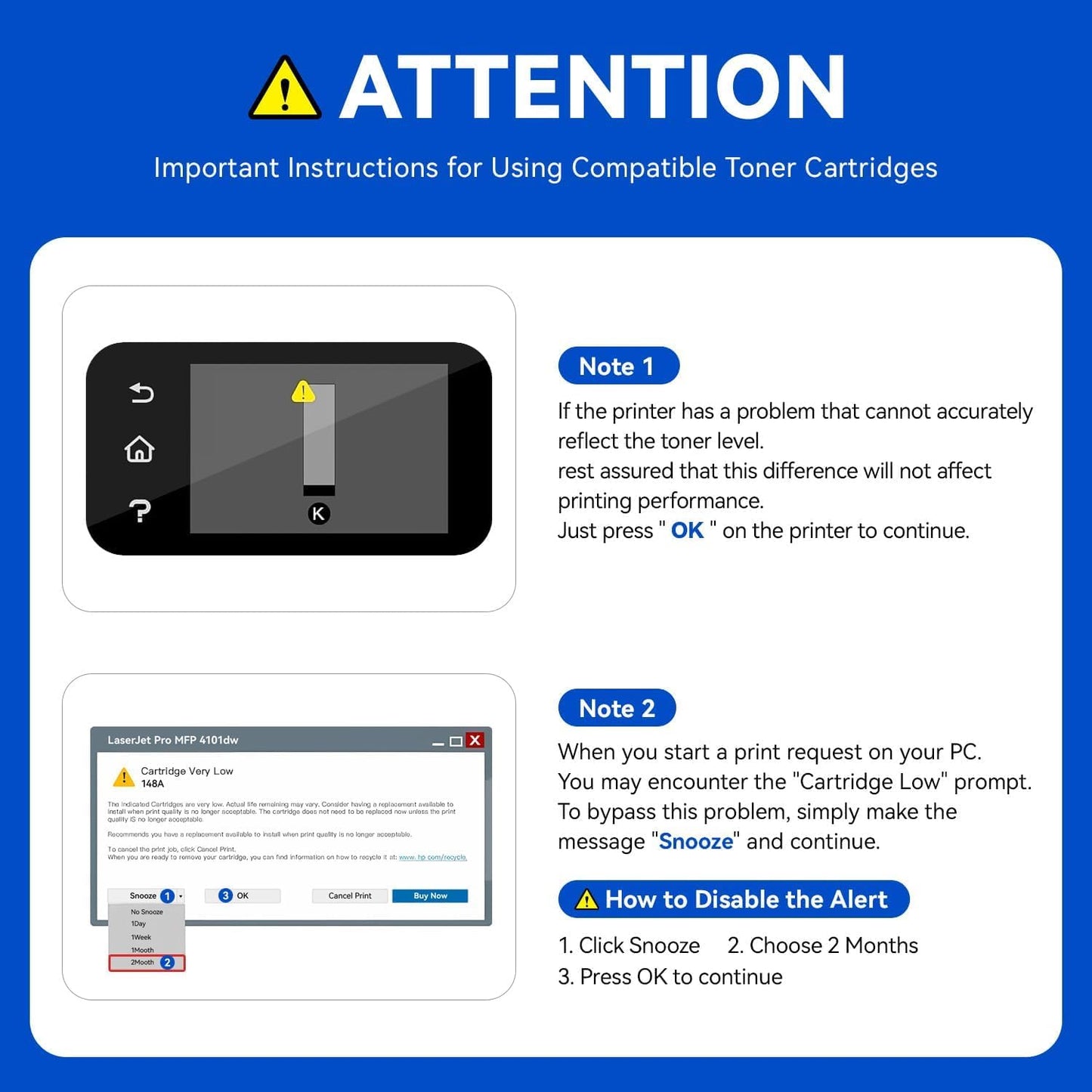 148A Black Toner Cartridge with chip 2-Pack High Yield Replacement for HP 148A W1480A 148X W1480X Compatible with HP LaserJet Pro MFP 4101dw 4101fdn 4101fdw 4001dn 4001dw 4001n Printer Ink 4001 4101 e