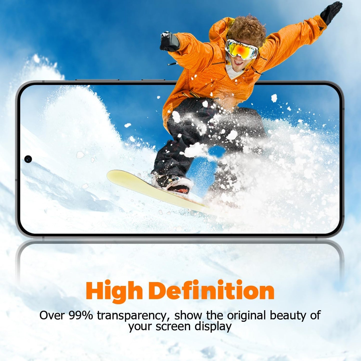 2 Pack Matte Glass Screen Protector for Samsung Galaxy S24 Plus /S25 Plus , Anti-Glare & Anti-Fingerprint Case Friendly Tempered Glass Film, Bubble Free,Fingerprint unlock,HD Clear,Smooth as Silk