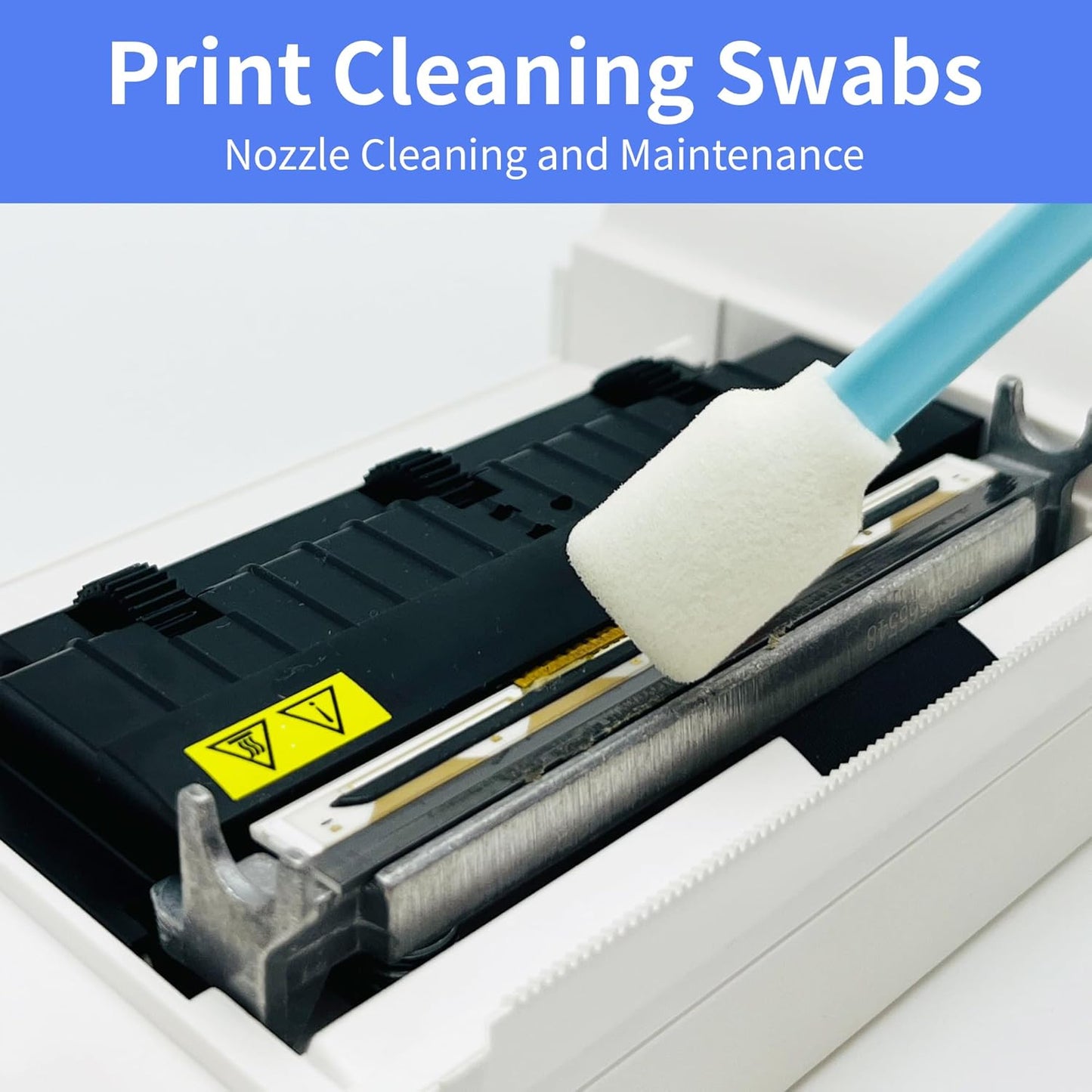 Lint-Free Lab/Printer/Optical Printheads – 300 Pcs Foam Swabs for Inkjet Printheads, Sensors, Electronics, Cameras, Car Detailing, Optical Equipment and Precision Tools