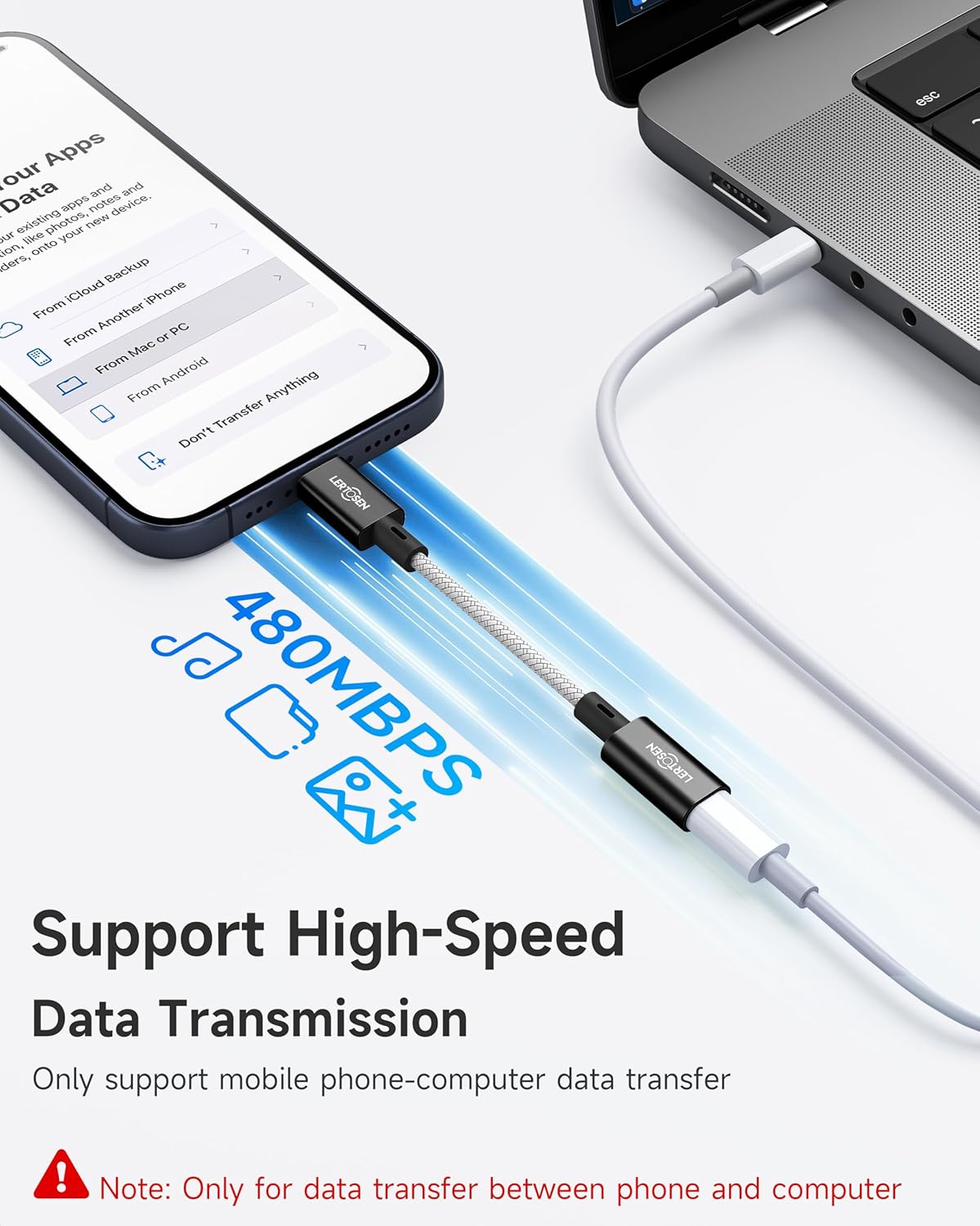 2 Pack Lightning to USB C Adapter,Lightning Female to USB C Male Cable Adapter Type C Charger Connector for iPhone 17 16 15 Pro Max Plus,Samsung S25/S24/S23,Fast Charging & Data Sync,Not for Audio/OTG