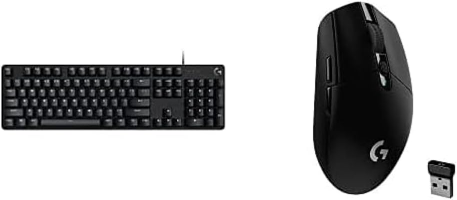Logitech G413 SE Full-Size Mechanical Gaming Keyboard + G305 Lightspeed Wireless Gaming Mouse - Black