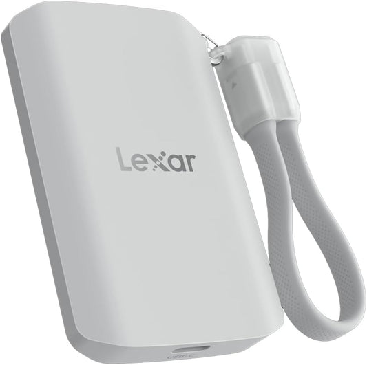 Lexar 2TB ES5 Magnetic External SSD, Up to 2000MB/s, Compatible w/MagSafe, USB-C Smartphones, iPhone 15/16 or Above, PC, Mac, Supports Apple ProRes & Samsung Pro Video, Silver (LES5XXX002T-RNWNU)