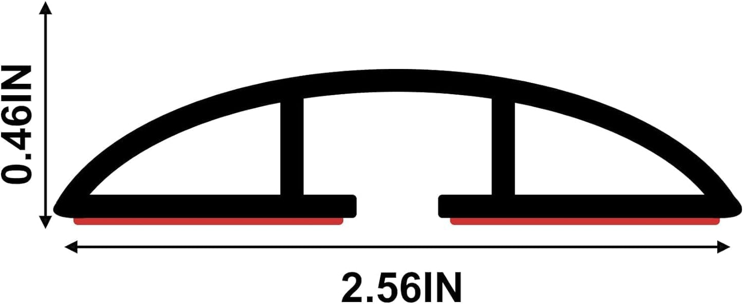 10Ft Floor Cord Cover Gray Silicone Cable Protector Easy to Install Wire Organizer and Hider for Home, Office, Garage (Gray-3m)