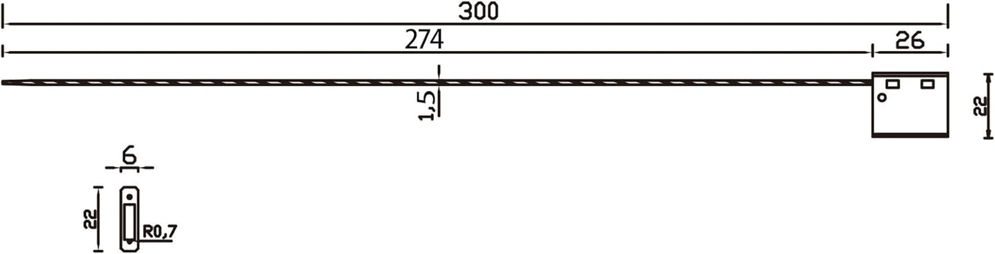 Leadseals(R) 1000 Blue Steel Cable Seals Metal Security Tag Numbered Truck Trailer Seal Anti-Tamper Pull-Tite Security Seal Aluminum Body Transport Shipping Seal Self-Locking Safety Ties ISO 17712
