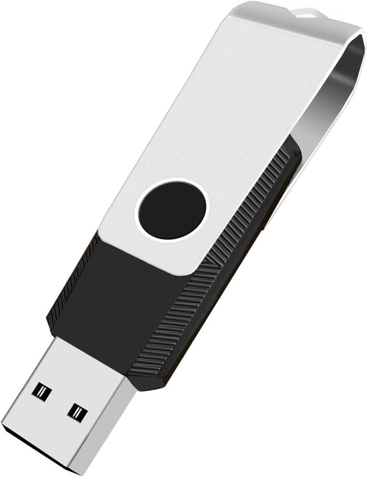 16GB Flash Drive, Thumb Drive USB 2.0 Memory Stick with Lanyards Swivel USB Stick for Portable Data Storage and Backup