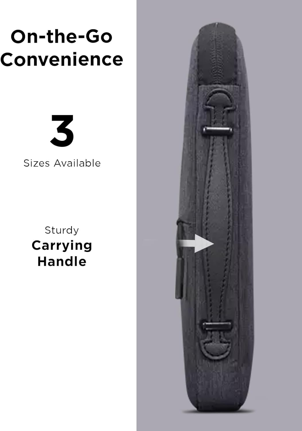 Lenovo Urban Laptop Sleeve 15.6 Inch for Laptop/ Notebook/Tablet Compatible with MacBook Air/Pro Water Resistant - Charcoal Grey