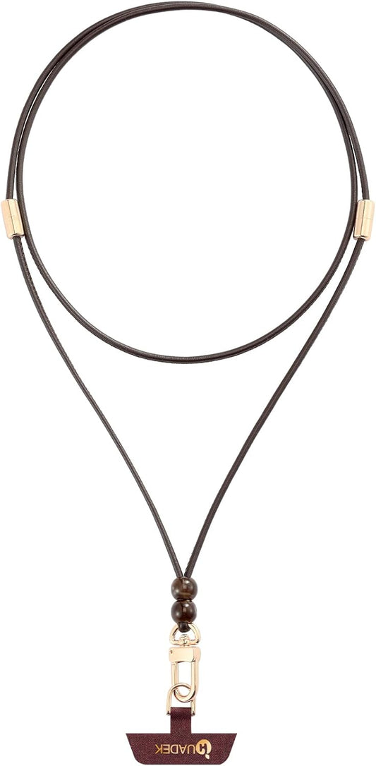 Leather cell phone lanyard Detachable Phone Chain Strap 2-in-1 Phone Chain Wristlet