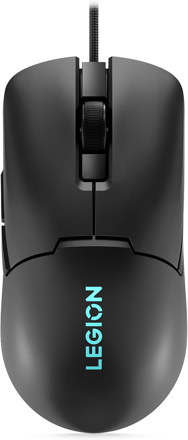 Lenovo Legion M300s RGB Wired Gaming Mouse - 8,000 DPI Adjustable Sensor, 6 Programmable Buttons & 20-Million Clicks Durability with Optimized Comfort (Black)