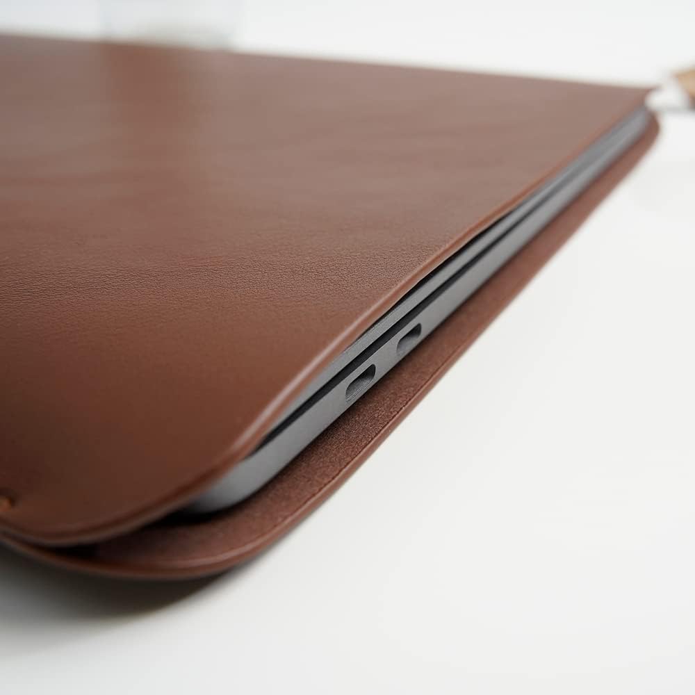 Laptop Sleeve 13 Inch Compatible with 2024 MacBook Air 13 M3 M2 M1, New MacBook Pro 13 M2 M1 Color Dark Brown