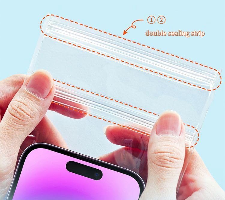 1PCS Waterproof Phone Case - Universal Fit for iPhone 14/13/12 & Android Phones - Submersible Up to 100ft for Kayaking, Fishing, Rain,etc.(Black/White/Pink) (Black)