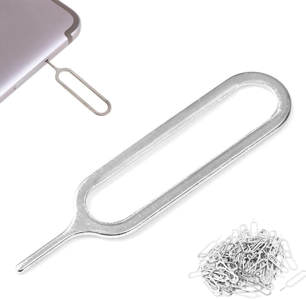 10PCS Sliver SIM Card Removal Openning Tool,Card Tray Eject Pins Needle Opener Ejector Needle Pin Remover for Smart Phones,Sim Card Eject Pin Key Tool, Sliver Maintenance, Upkeep and Repairs
