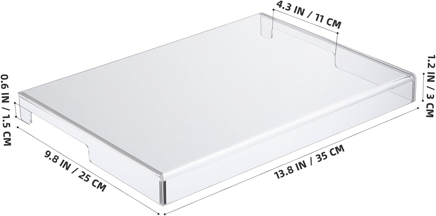 Laptop Keyboard Protector Cover Acrylic Clear Laptop Dust Case Anti-Cat Keyboard Cover Computer Mechanical Transparent Protector Suitable for 14inch Computer (13.8 * 9.8 * 0.6 Inch)