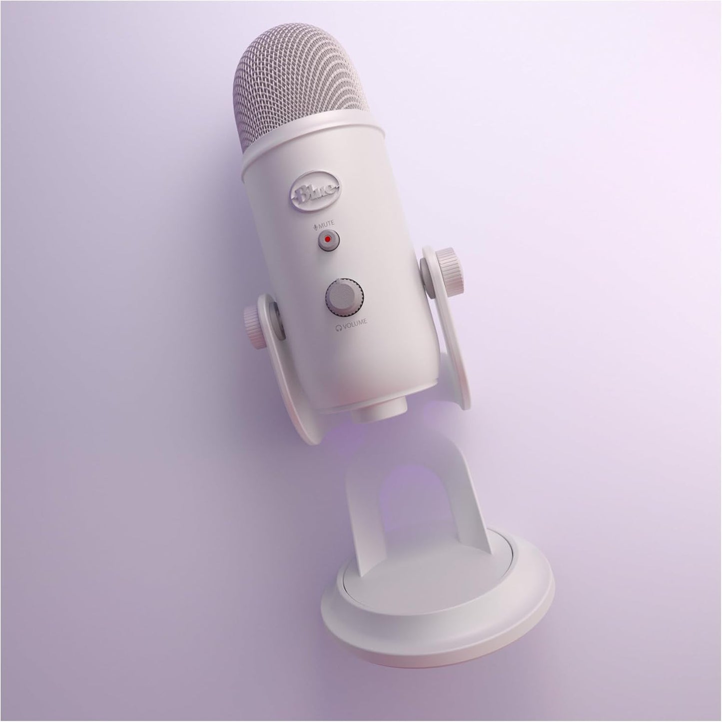 Logitech Creators Blue Yeti USB Microphone for Gaming, Streaming, Podcast, YouTube, Discord, PC, Studio Sound, Plug & Play-White Mist