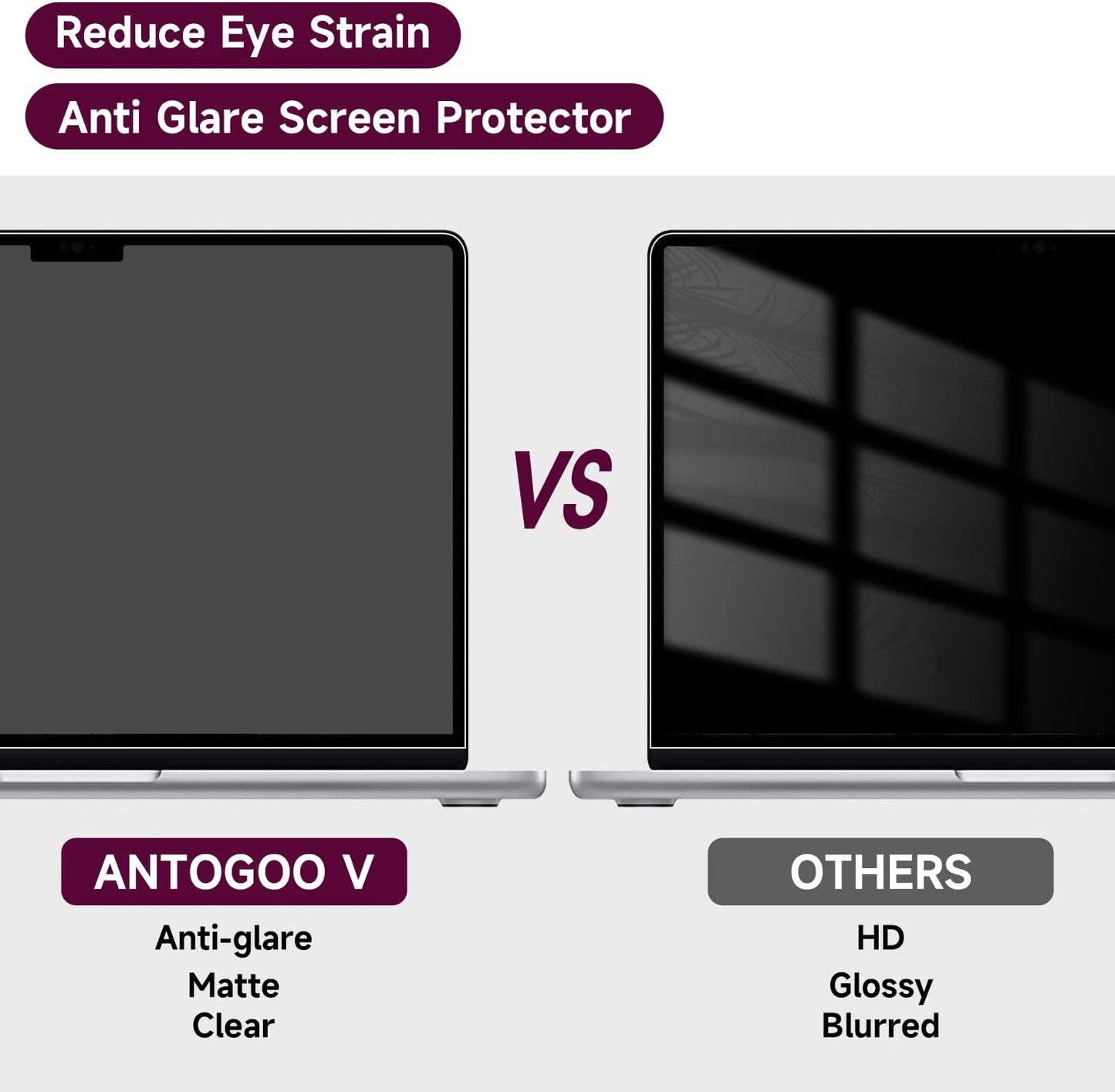 2 Pack Anti Glare Screen Protector Compatible with Macbook Pro 16 Inch (2021-2024, M4, M3, M2, M1-A3403/A2991/A2485/A2780), Anti Scratch Matte Screen Protector