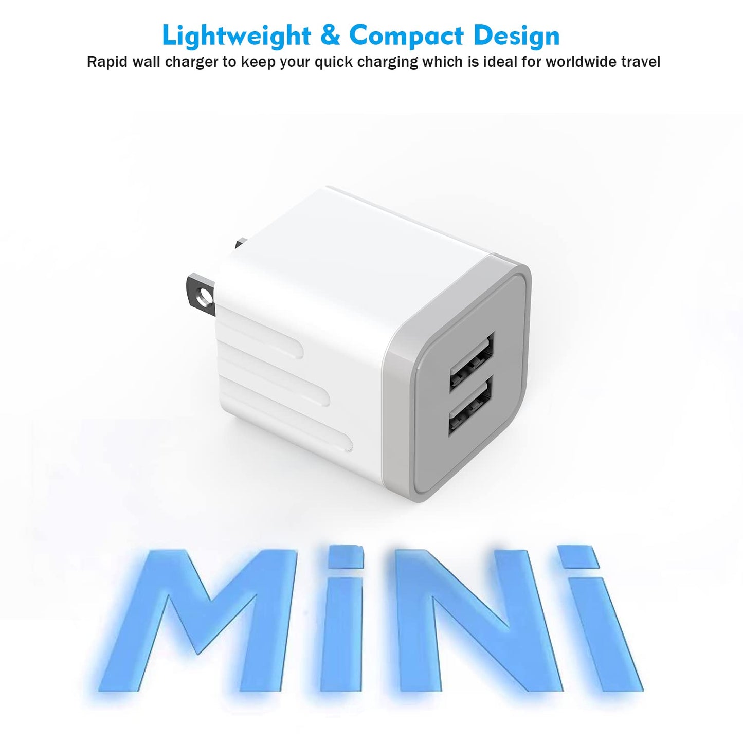 10FT iPhone 16 15 Charger,2Pack Dual Port 20W Fast Charging Block iPad Charger Plug Power Adapter 10Foot USB to USB C Cable Cord for iPhone 16/16 Pro Max/16 Plus/15/15 Plus/15 Pro/iPad Mini6/iPad Air5