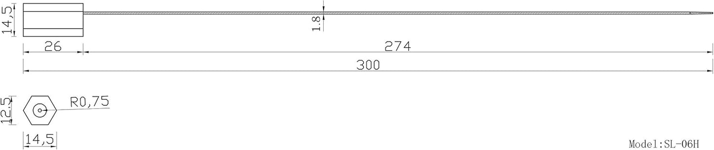 Leadseals(R) 50 Security Cable Seals Numbered Security Tags Tamper Proof Tags Pull Tight Steel Wire Seals for Truck, Trailers, Cargo, Containers, Vans, Oil Tank, Milk Vehicle (Yellow)