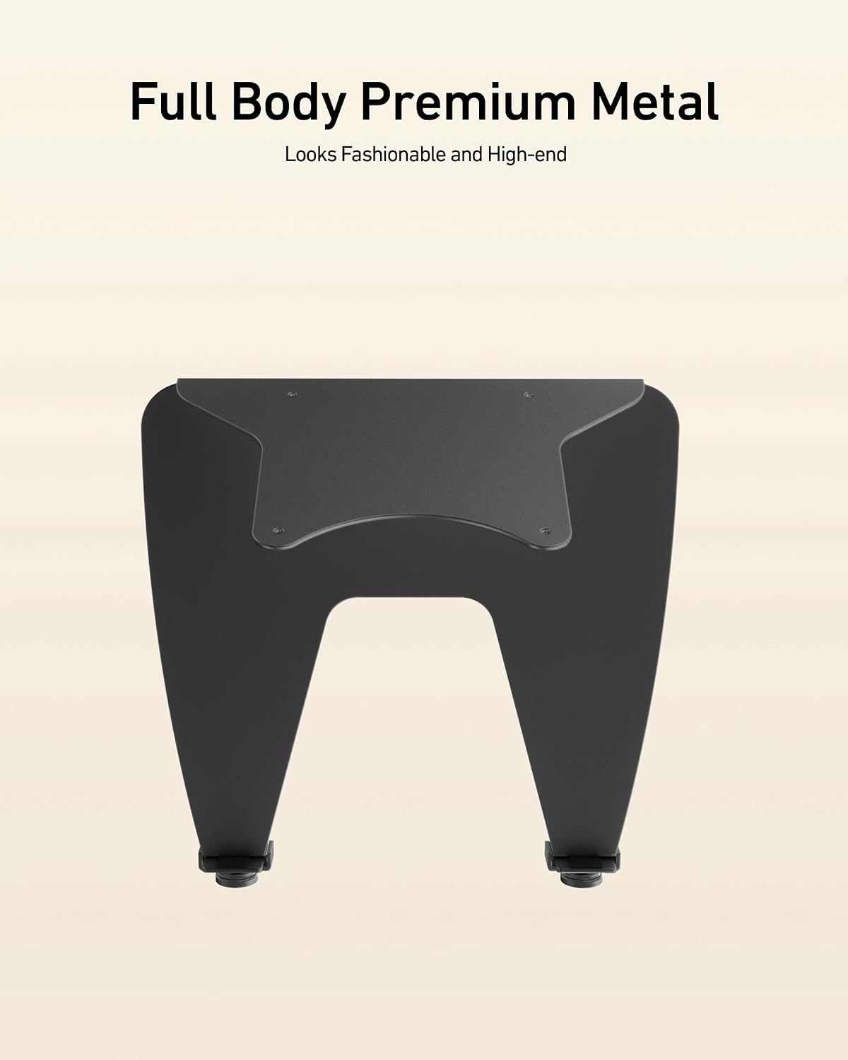 Laptop Tray for Monitor Arm - VESA Mount 100x100mm, Laptops up to 17.3in & 28.6lbs - Notebook Tray Office Desk Accessories - Black