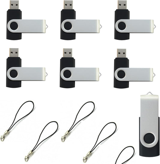 lcwamy 8GB Flash Drives 100 Pack USB Drives Bulk USB Flash Drive 100 Pack Thumb Drive Pack Flash Drive Bulk USB Stick CupShadow (Black, No Logo)