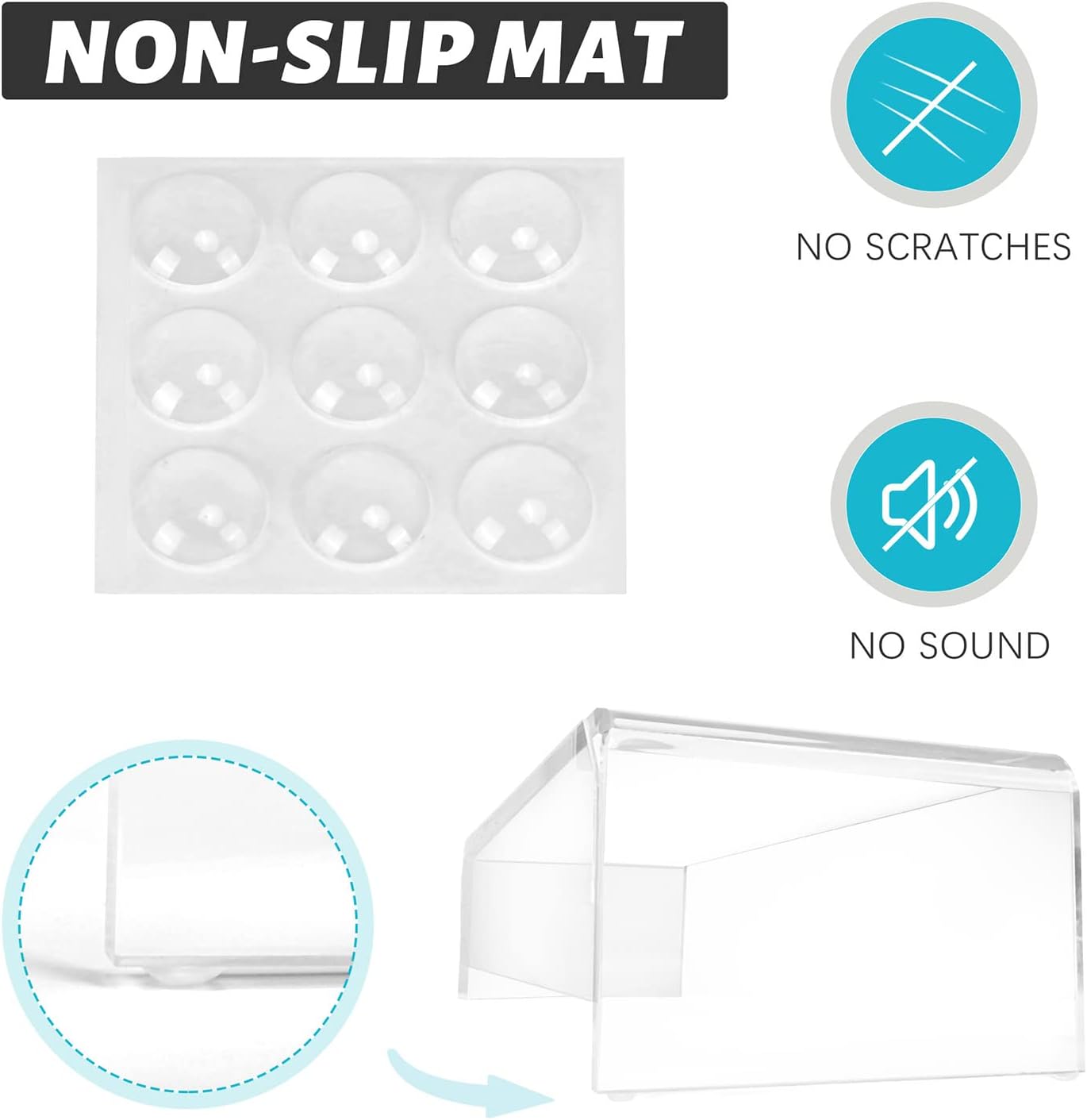 2 Pack Computer Monitor Riser with keyboard cover Anti-Cat, Dual Monitor Stand Riser, Multimedia Desktop Stand for Dual Monitors/Laptop/Flat Screen TV (20"+14")