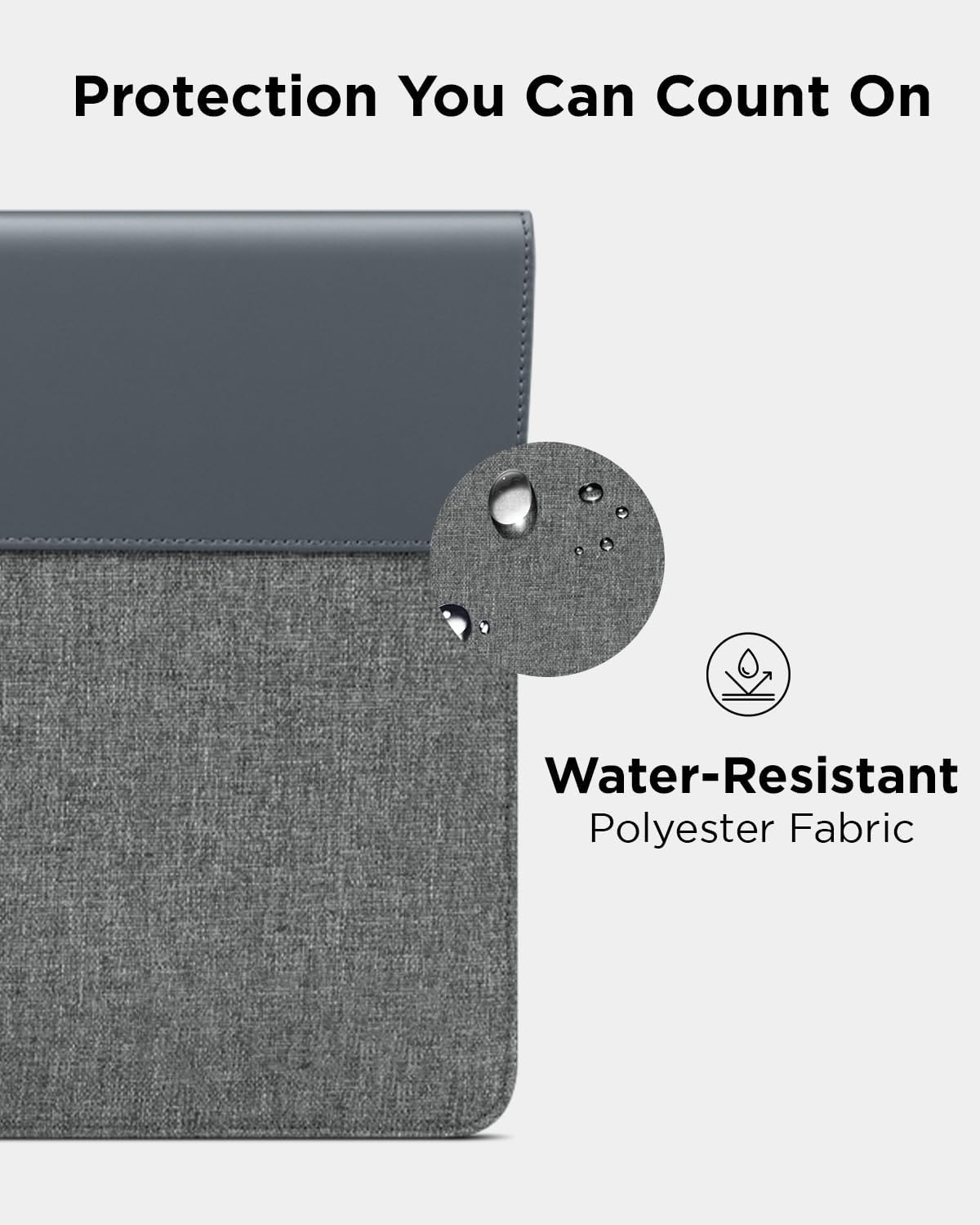 Lenovo 13/14-inch Laptop Sleeve (S100) - Ultra Thin Form-Fitting Case Compatible with MacBook Air, iPad & More – Lightweight Folder Sleeve with Accessories Pocket & Magnetic Closure