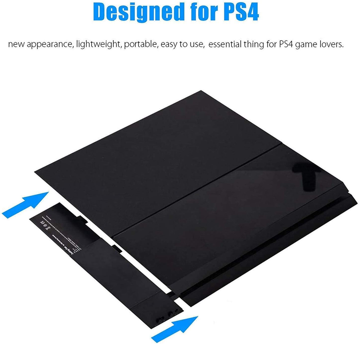 Linkhood Cooling Fan for PS4, USB External Cooler 5 Fan Turbo Temperature Control Cooling Fans for Sony PlayStation 4 Gaming Console (for PS4 ONLY)