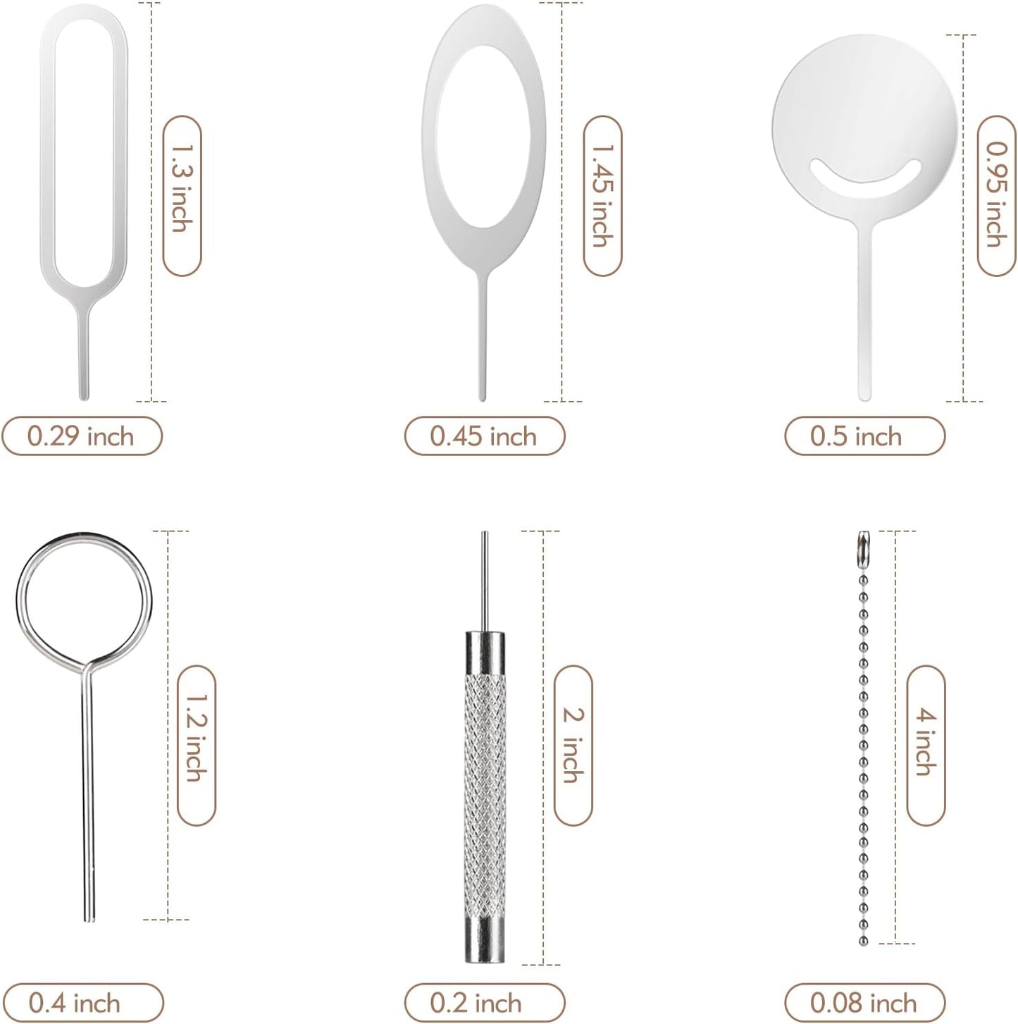 13 Pcs Sim Card Removal Tool Sim Card Tool Sim Ejector Tool iPhone Sim Card Removal Tool Sim Eject Tool Smooth and Burr-Free for All Cell Phones