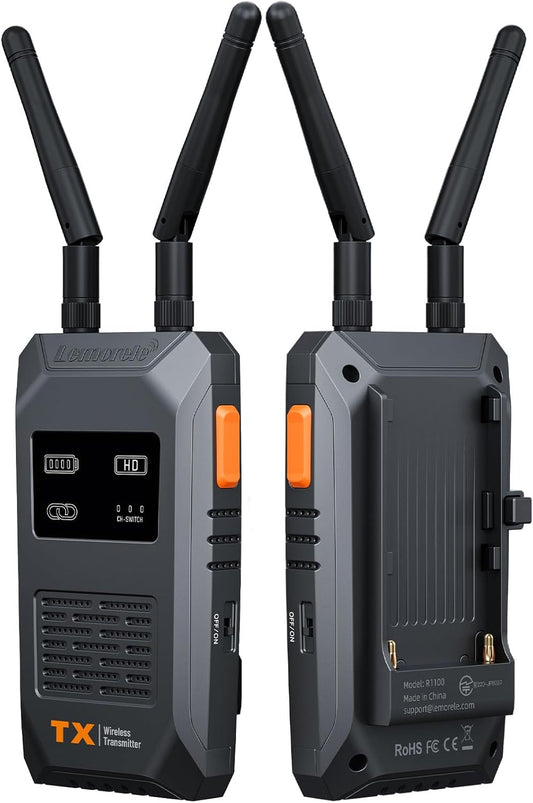 Lemorele Wireless HDMI Transmitter and Receiver, Plug and Play HDMI Local Loop-Out, 5.8G 656Ft 1080P Full HD for Stream Audio & Video from Camera/PC/TV-Box to Projector/Monitor/TV