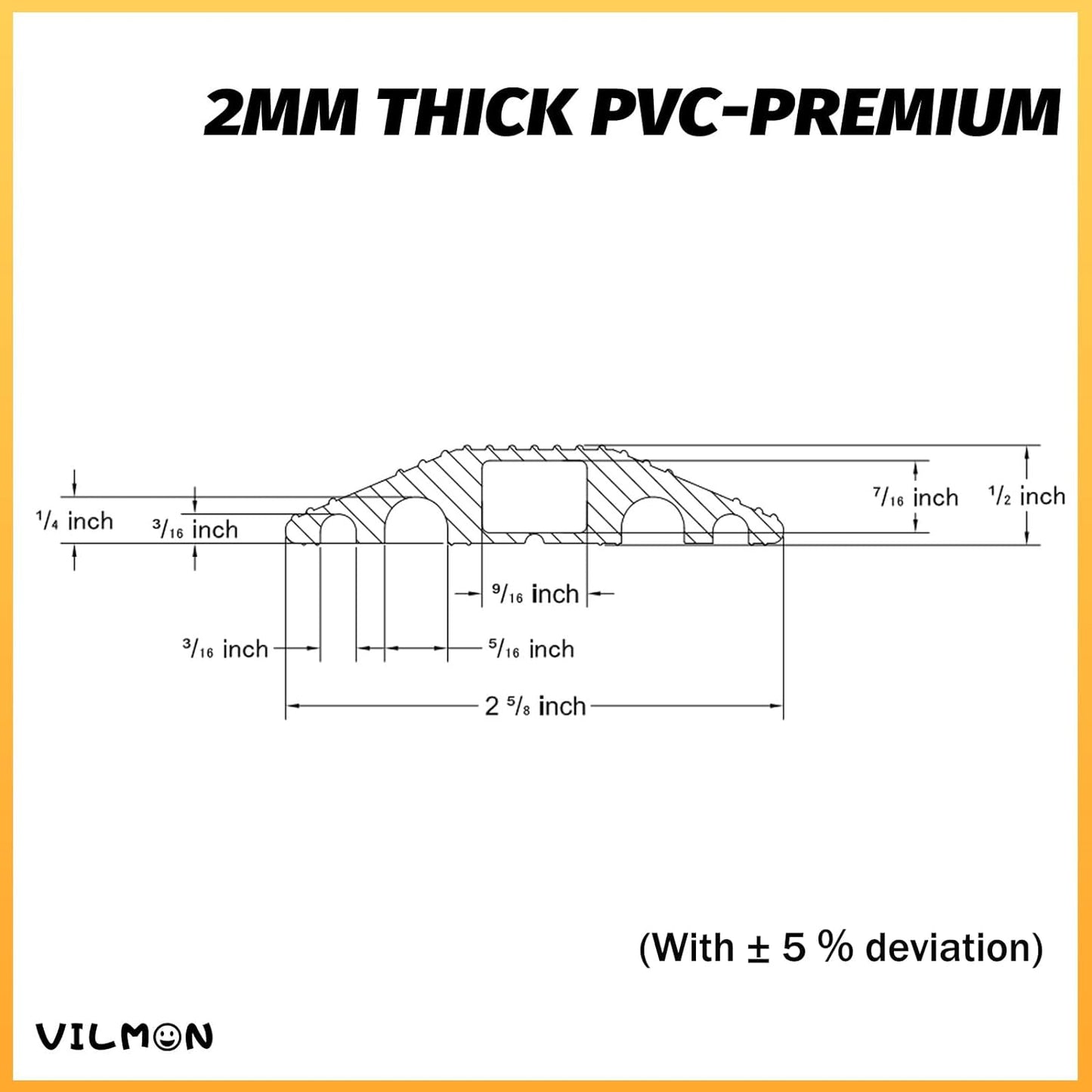 10FT Cord Cover, Flexible Floor Cable Cover, Cord Hider to Organize and Protect Wire, Wire Covers for Home and Office (10ft, 5 Channel)