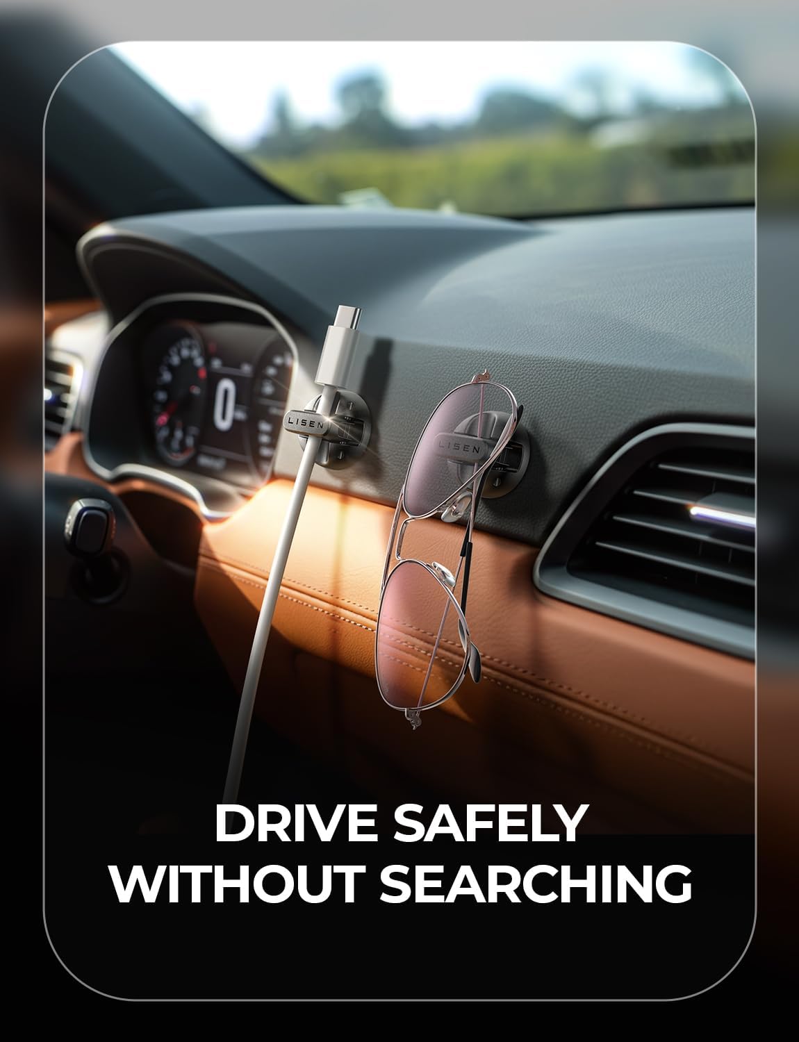 12-Pack Magnetic Cable Clips [1S Snap-On] Cord Holder, LISEN Office Desk Organizers and Accessories with 4 Extra Strong Adhesive Pads, Wire Organizer for Nightstand, Home, Wall, Car, Desktop