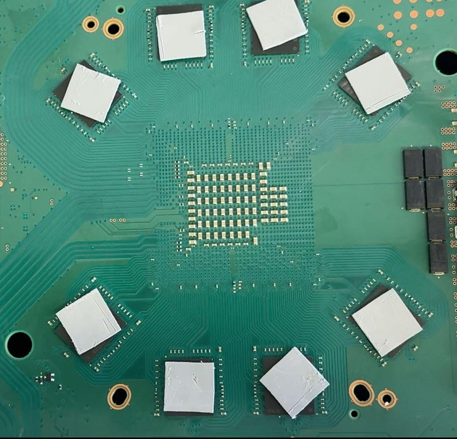 100 Pcs Pre-Cut Thermal Pads for Game Consoles, PS5 Ram, Memory, Computer Rams, Laptop IC Chips, Mosfets Coils Wide Applicable Pack of 100 / 12x12x1mm