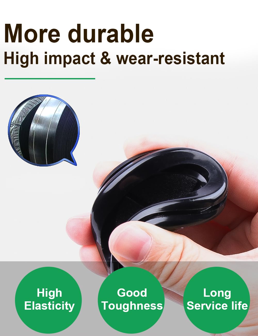 110 Pcs Rubber Grommets Kit - Rubber Plugs for Holes Assorted 6 Sizes 5/16 3/8 1/2 5/8 7/8 1 Inch, Waterproof Firewall Automotive Wires Cables Grommets Set for Sheet Metal Electric Box Desk