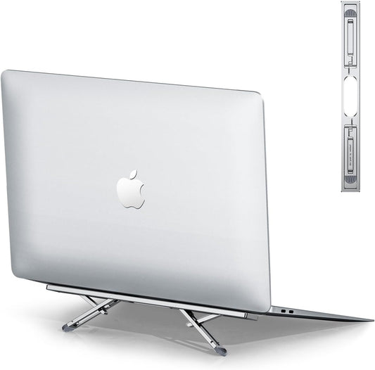 Laptop Risers for Desk, 4 Adjustable Heights Laptop Stand, Keyboard Riser, Ergonomic Laptops Feet for Desk, Compatible with MacBook Air Pro, with Dell, with HP, More 10-15.6” Laptops