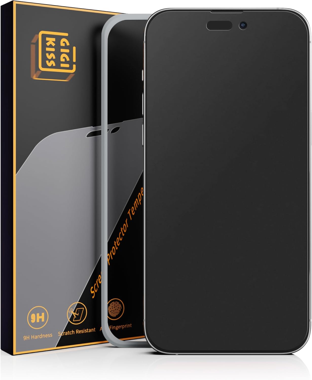 2 Pack Matte Screen Protector for iPhone 14 Pro -6.1 inch, Anti Fingerprint Anti Glare Screen Protector Tempered Glass Easy Installation