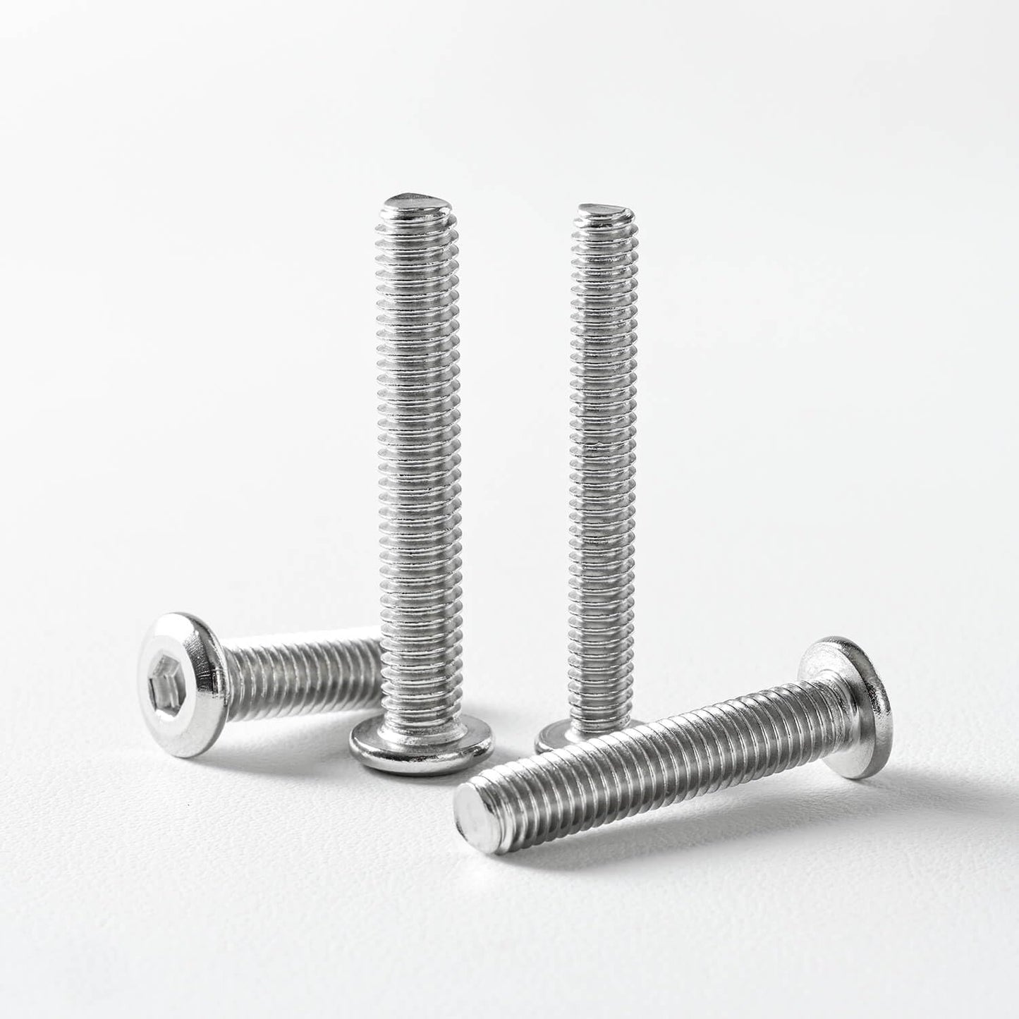 1/4-20 x 4 (10 Pack) Flat Head Hex Socket Cap Screws Bolts, 304 Stainless Steel 18-8, Hex Drive, Bright Finish, Fully Machine Thread