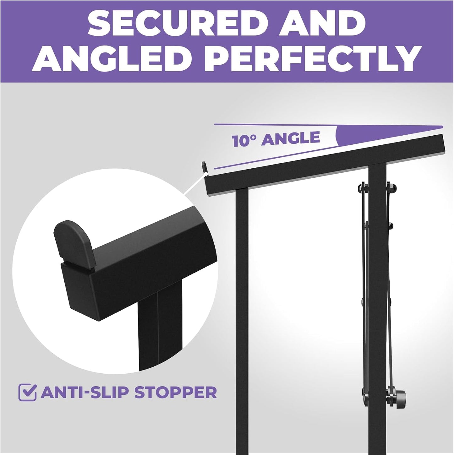 Liquid Stands Portable Audio Mixer Stand - Angled Foldable & Adjustable Studio Music Mixer Synth, MPC Stand For Drum Machines, DJ Turntables, Audio Rack Music Equipment & More