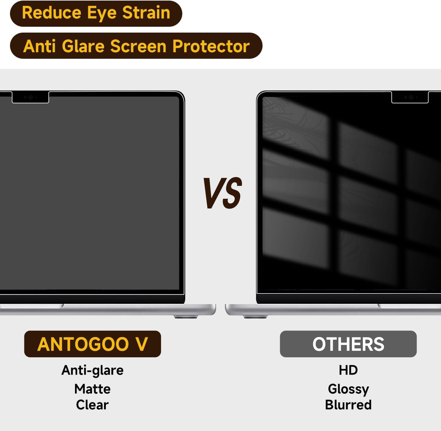 2 Pack Compatible with MacBook Air 15 Inch Screen Protector (M2, M3, M4), Matte Anti Glare Film Anti Scratch for Mac Air 15.3'' (2023-2025)