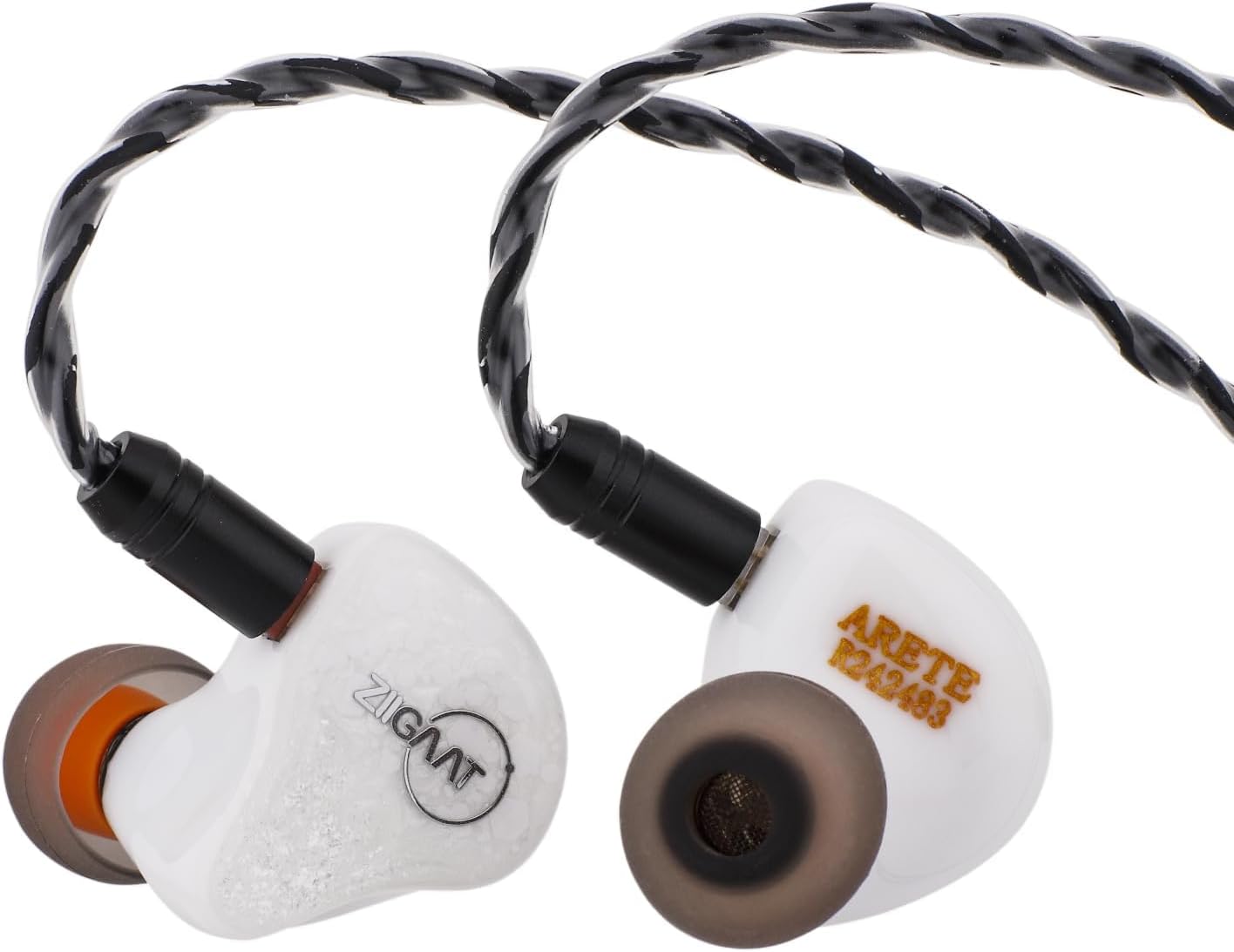 Linsoul ZiiGaat x Fresh Reviews Arete in Ear Monitor, 1DD+4BA Hybrid Earphone IEM, Wired Gaming Earbuds, Studio Monitor Tunning, with Detachable IEM Cable for Musician Audiophile (White)