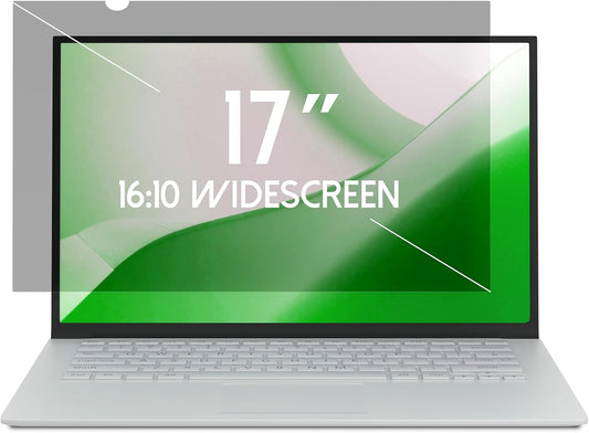 17 Inch Laptop Privacy Screen Shield for 16:10 Wide Display - Anti Glare Computer Privacy Screen Cover/Blue Light Blocking Screen Protector/Scratch Resistant UV Filter/Attachment Type