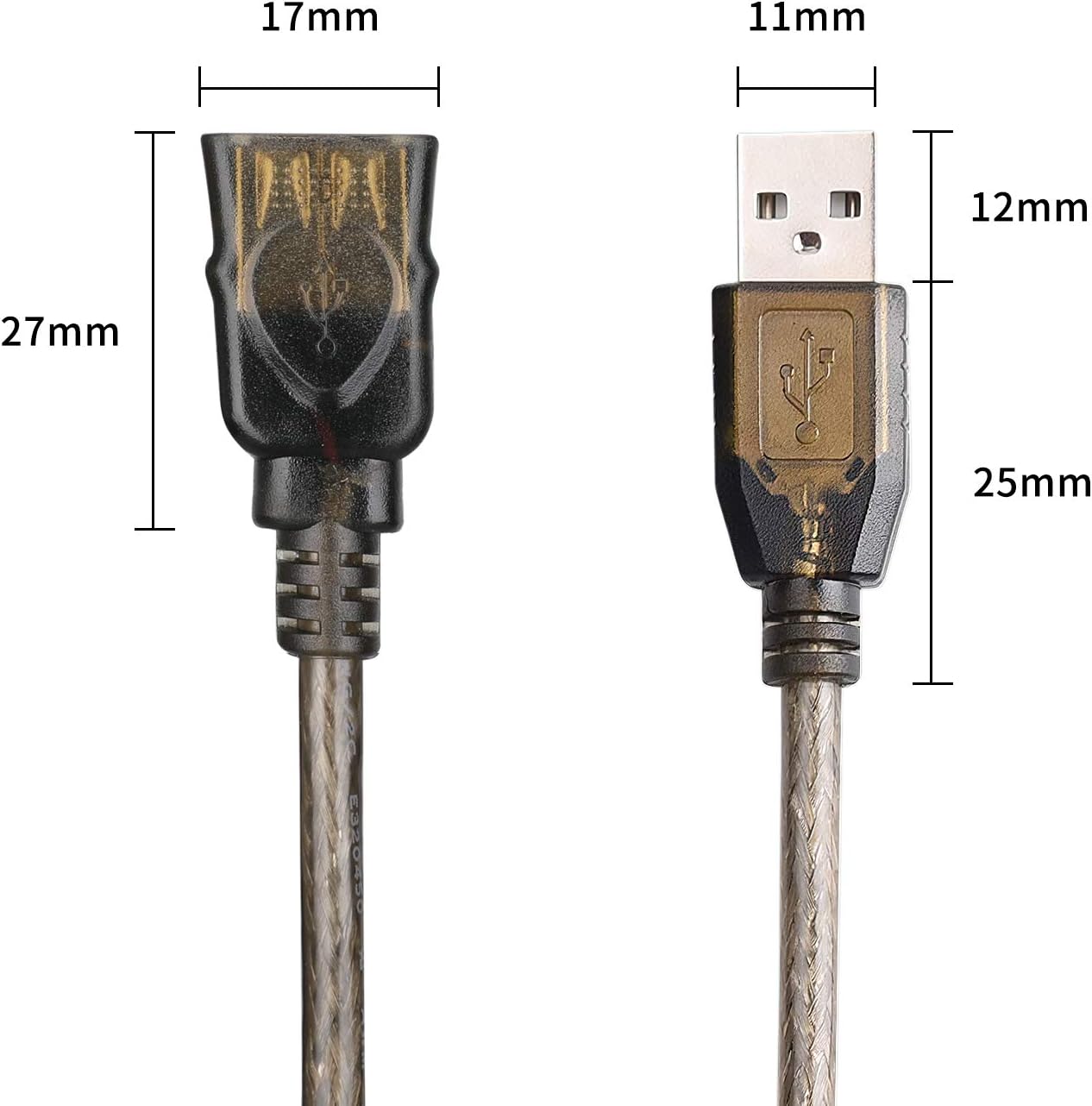 LDKCOK USB 2.0 Type A Male to A Female Active Repeater Extension Cable 75ft, High Speed 480 Mbps