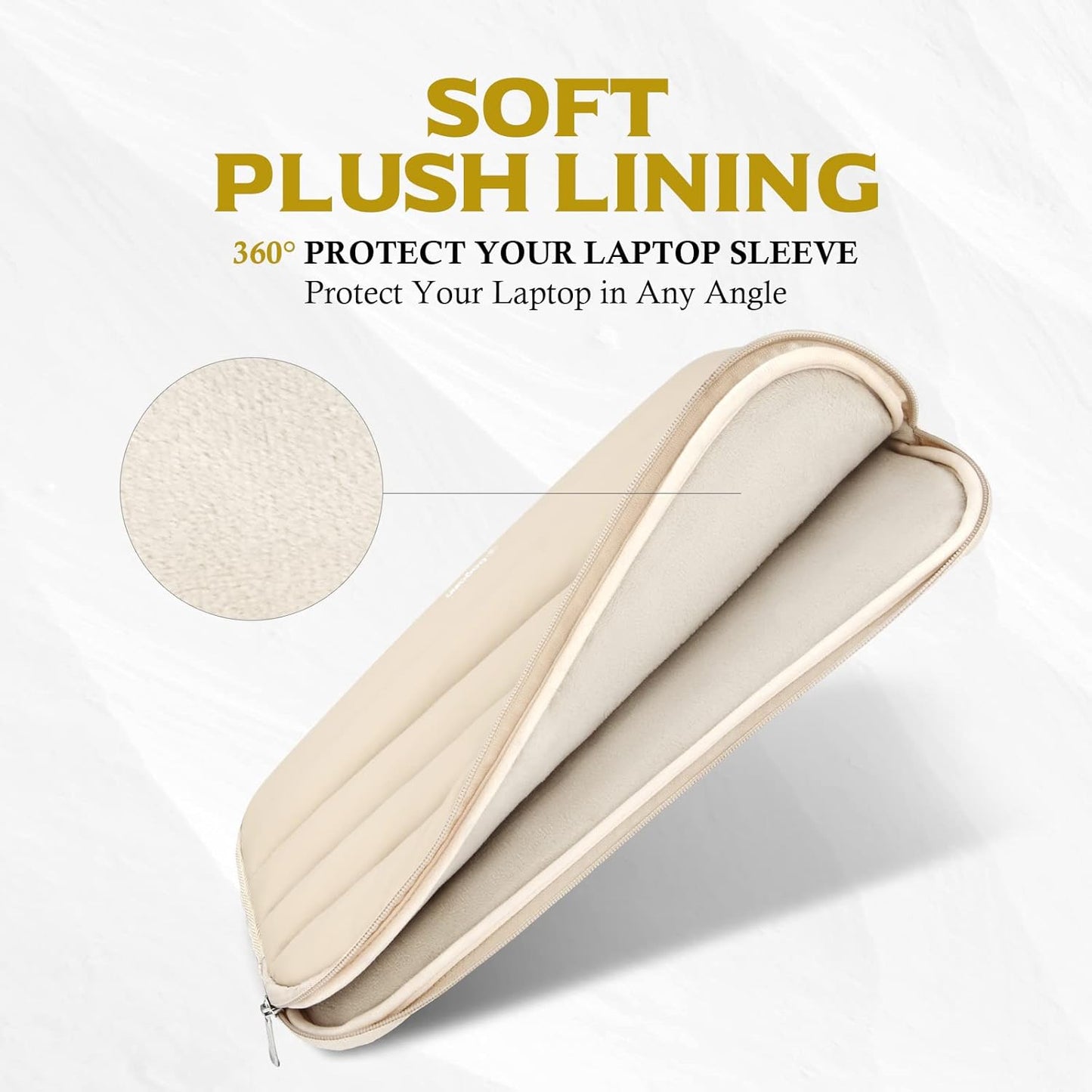 Laptop Sleeve Bag, 15 15.6 16 Inch TSA Laptop Bag Protective Sleeve Waterproof with 4-Layer Protection Laptop Sleeve for MacBook, HP, Dell, Lenovo, Asus Notebook