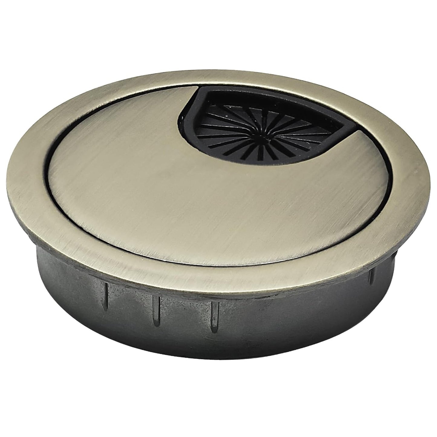 1 Pcs Desk Grommet 2" / 50 mm, Desk Cord Hole Cover, Cable Grommet Metal Zinc Alloy Materilal, Desk Hole Grommet for Home & Office Pc, Detachable Cable Cord Organizer-Bronze