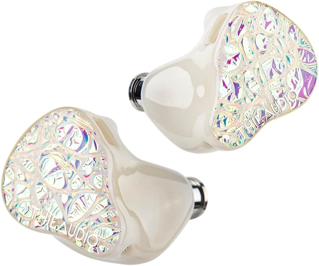 Linsoul THIEAUDIO Hype 4 2DD+4BA in Ear Monitor, HiFi IEM Earphones with Tonal Balance, Latest Sonion Driver, Detachable Silver-Plated OCC Cable for Audiophile Musician Professionals (White)