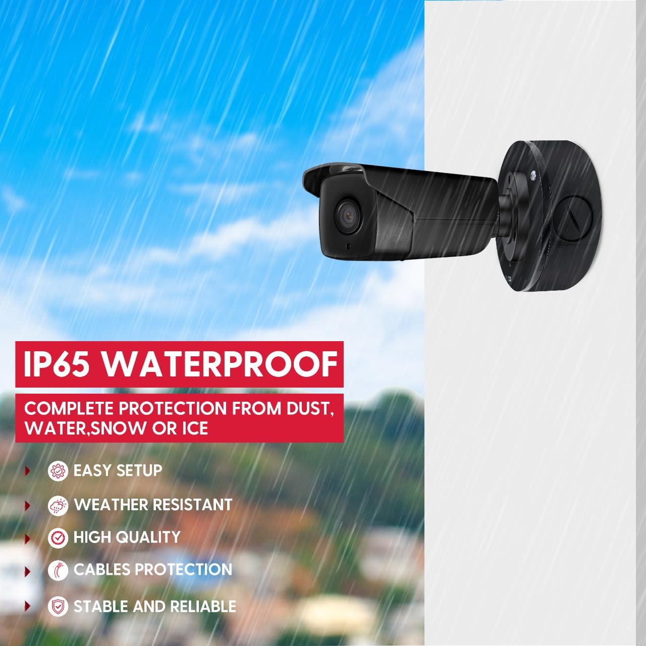 2 Pack PFA130-E Security Camera Junction Box-Premium ABS Security Camera Mount Bracket-Waterproof Universal Camera Junction Box for Mounting Surveillance Cameras-Outdoor Security Camera Box