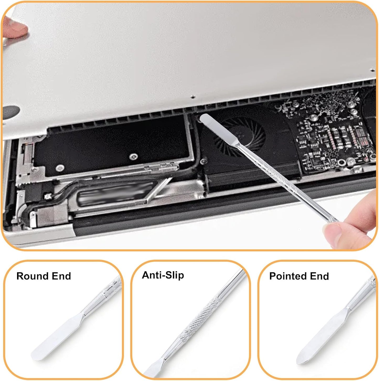 13 Piece Spudger Pry Tool Kit, Plastic & Metal Spudger Set Electronic Product Repair Tool Kit for Cell Phone Computer Eyeglasses Small Digital Appliances