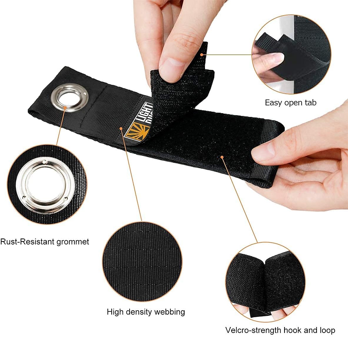 15PCS Heavy Duty Storage Straps - Garage Organization Tool Organizers and Fastening Straps - Cord Wrap Keeper, Cable Straps for Cords, Hoses, Rope, RV, Boat, and Garage Storage