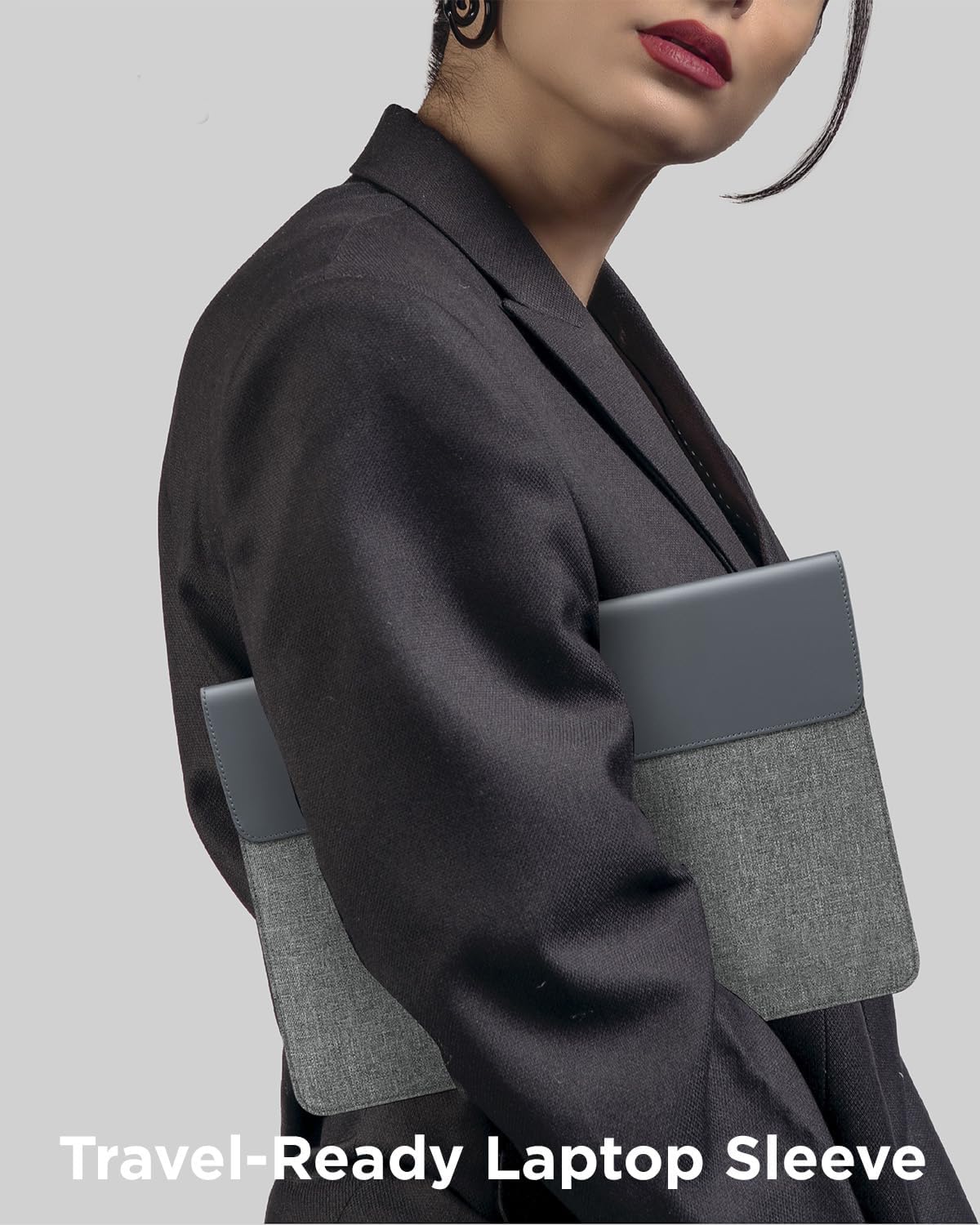 Lenovo 13/14-inch Laptop Sleeve (S100) - Ultra Thin Form-Fitting Case Compatible with MacBook Air, iPad & More – Lightweight Folder Sleeve with Accessories Pocket & Magnetic Closure