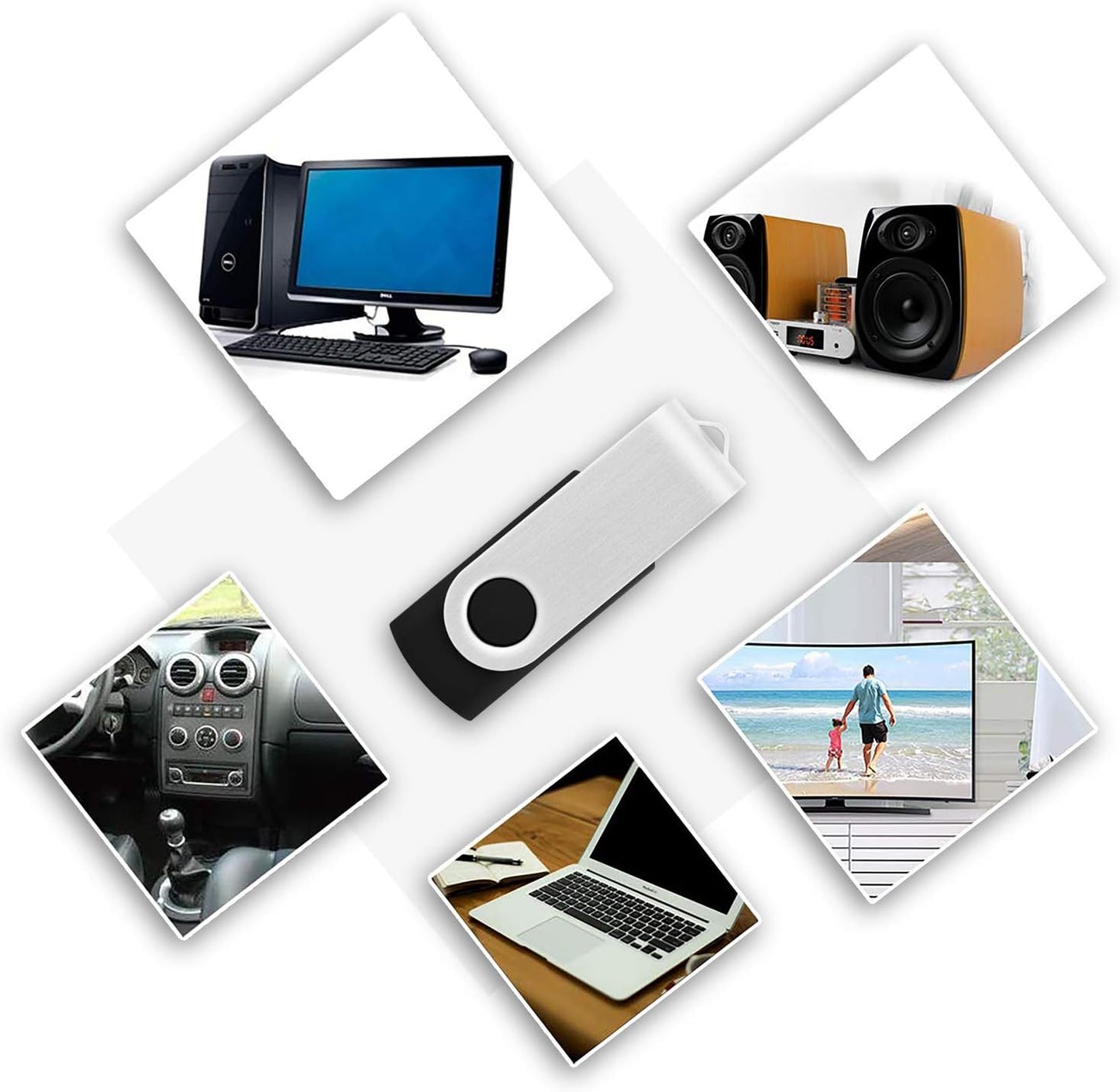 2 GB Flash Drives KOOTION 20 Pack USB 2.0 Flash Drives Wholesale Memory Stick Thumb Drives Jump Dive, Black